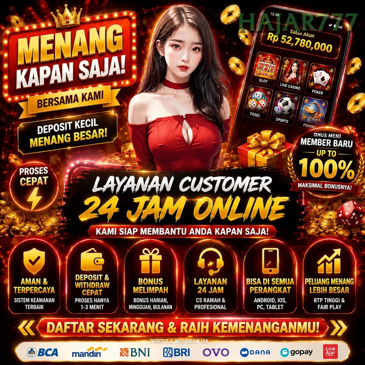 Ikon aplikasi hajar777 resmi